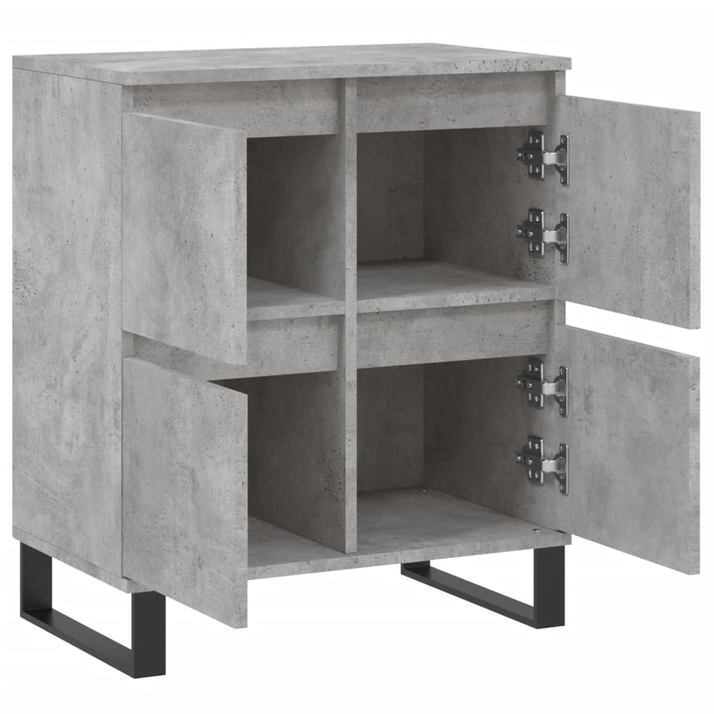 Credenza Grigio Cemento 60x35x70 cm in Legno Multistrato - homemem39