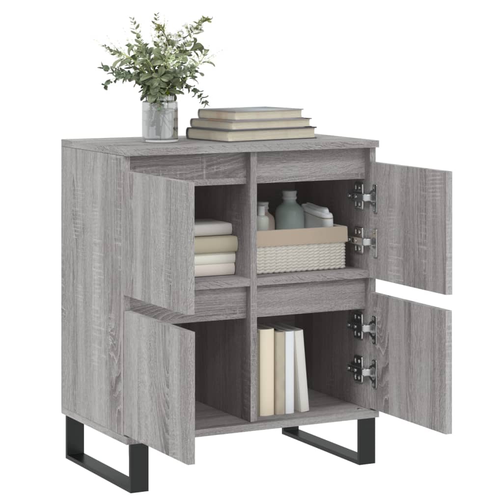 Credenza Grigio Sonoma 60x35x70 cm in Legno Multistrato - homemem39