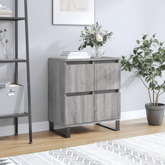 Credenza Grigio Sonoma 60x35x70 cm in Legno Multistrato - homemem39