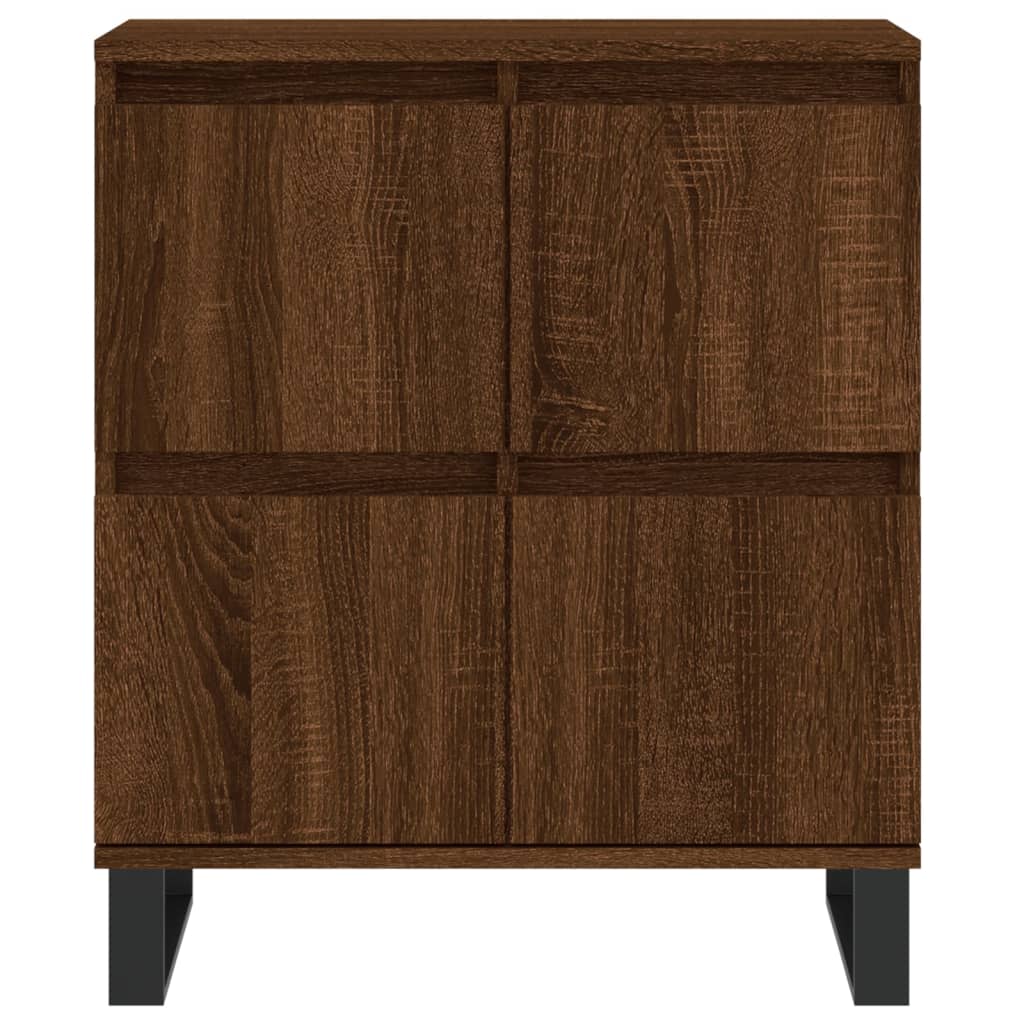 Credenza Rovere Marrone 60x35x70 cm in Legno Multistrato - homemem39