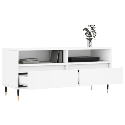 Mobile Porta TV Bianco 100x34,5x44,5 cm in Legno Multistrato - homemem39