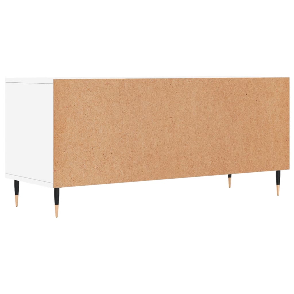 Mobile Porta TV Bianco 100x34,5x44,5 cm in Legno Multistrato - homemem39