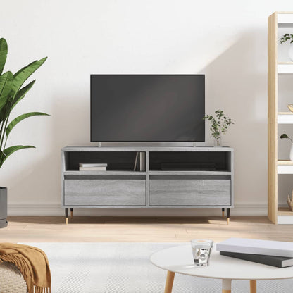 Mobile Porta TV Grigio Sonoma 100x34,5x44,5cm Legno Multistrato - homemem39