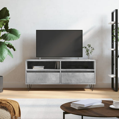 Mobile per TV Grigio Cemento 100x34,5x44,5 cm Legno Multistrato - homemem39