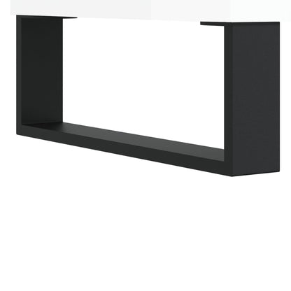 Mobile Porta TV Bianco Lucido 100x34,5x44,5cm Legno Multistrato - homemem39