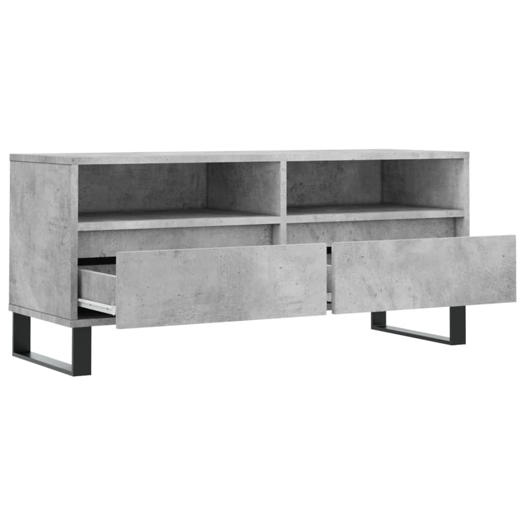 Mobile per TV Grigio Cemento 100x34,5x44,5 cm Legno Multistrato - homemem39