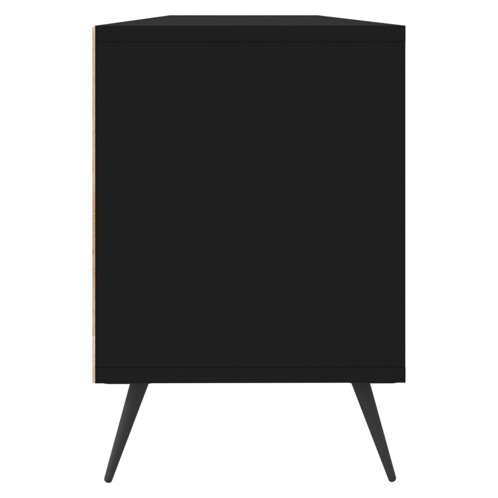 Mobile Porta TV Nero 150x30x44,5 cm in Legno Multistrato - homemem39