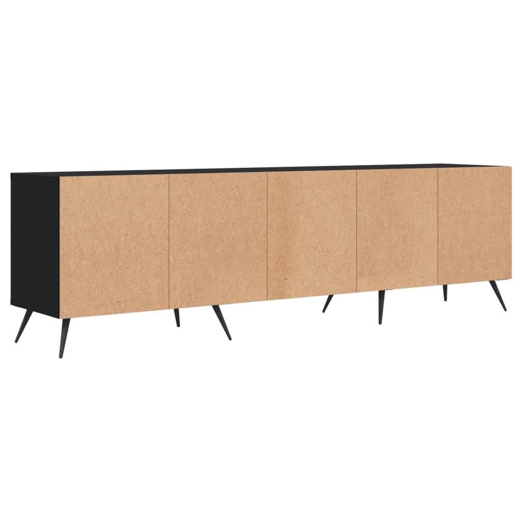 Mobile Porta TV Nero 150x30x44,5 cm in Legno Multistrato - homemem39