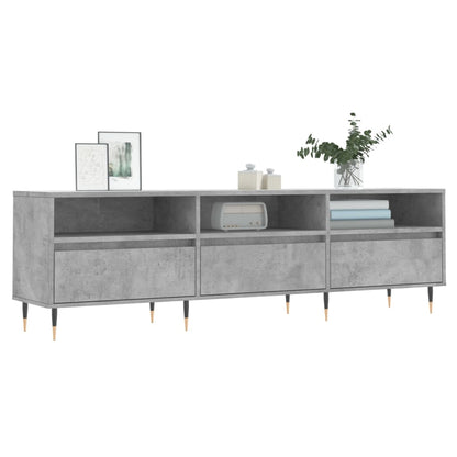 Mobile TV Grigio Cemento 150x30x44,5 cm Legno Multistrato - homemem39