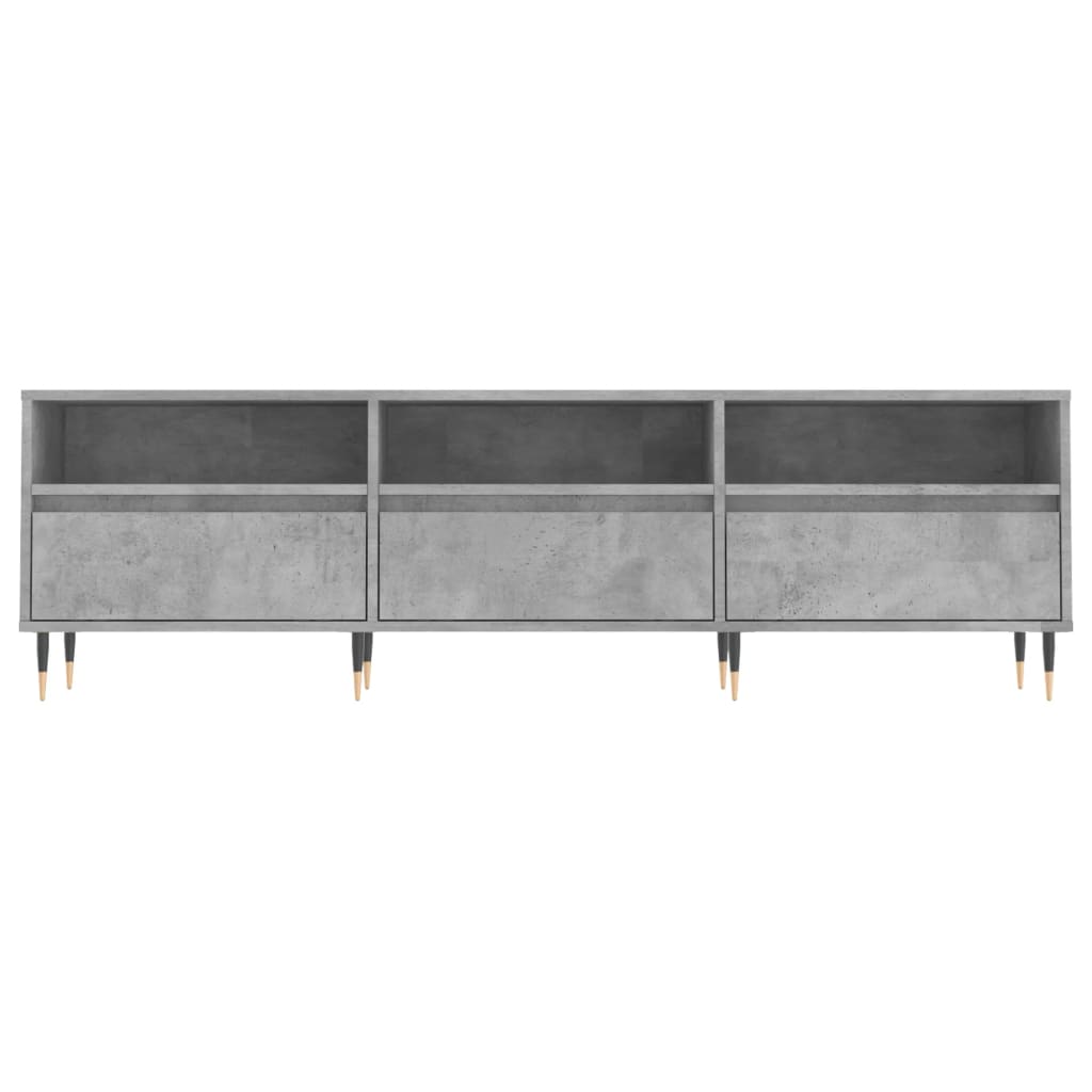 Mobile TV Grigio Cemento 150x30x44,5 cm Legno Multistrato - homemem39