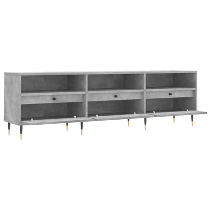 Mobile TV Grigio Cemento 150x30x44,5 cm Legno Multistrato - homemem39