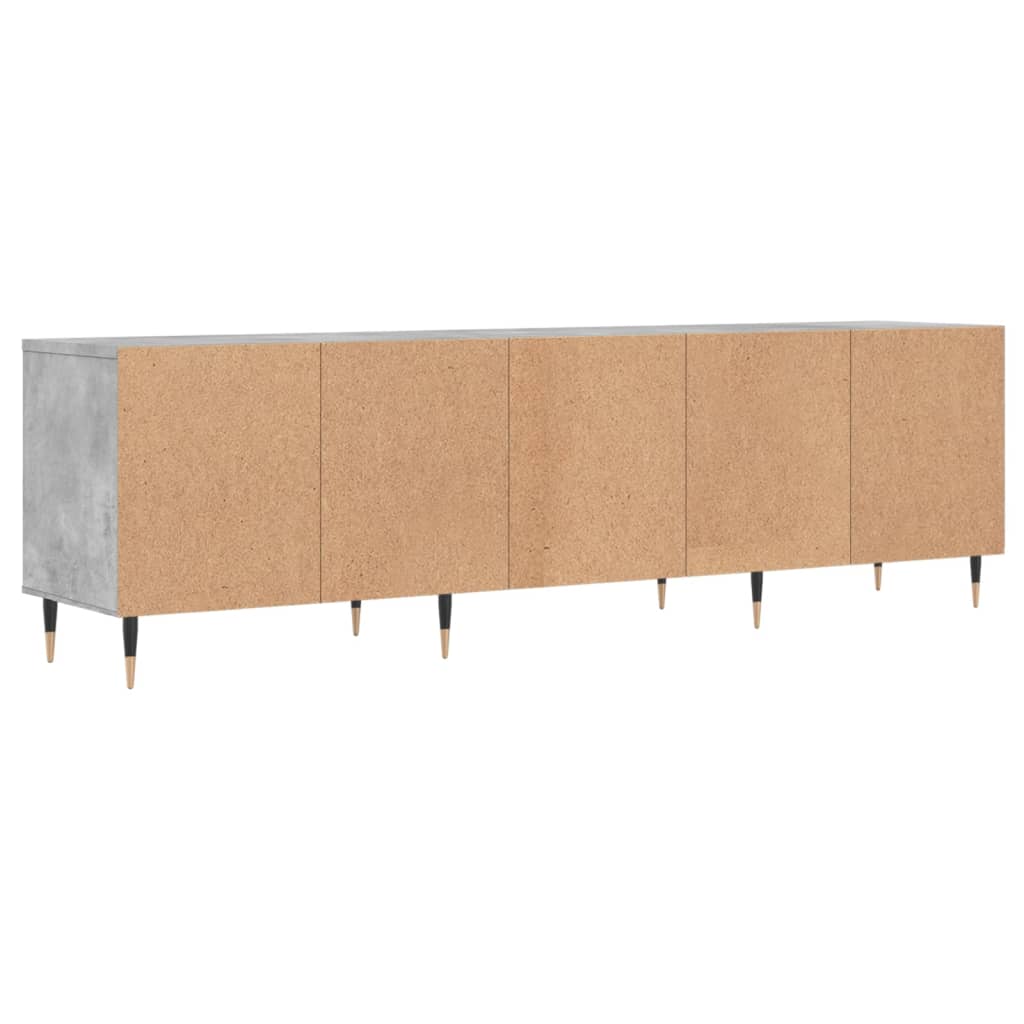 Mobile TV Grigio Cemento 150x30x44,5 cm Legno Multistrato - homemem39