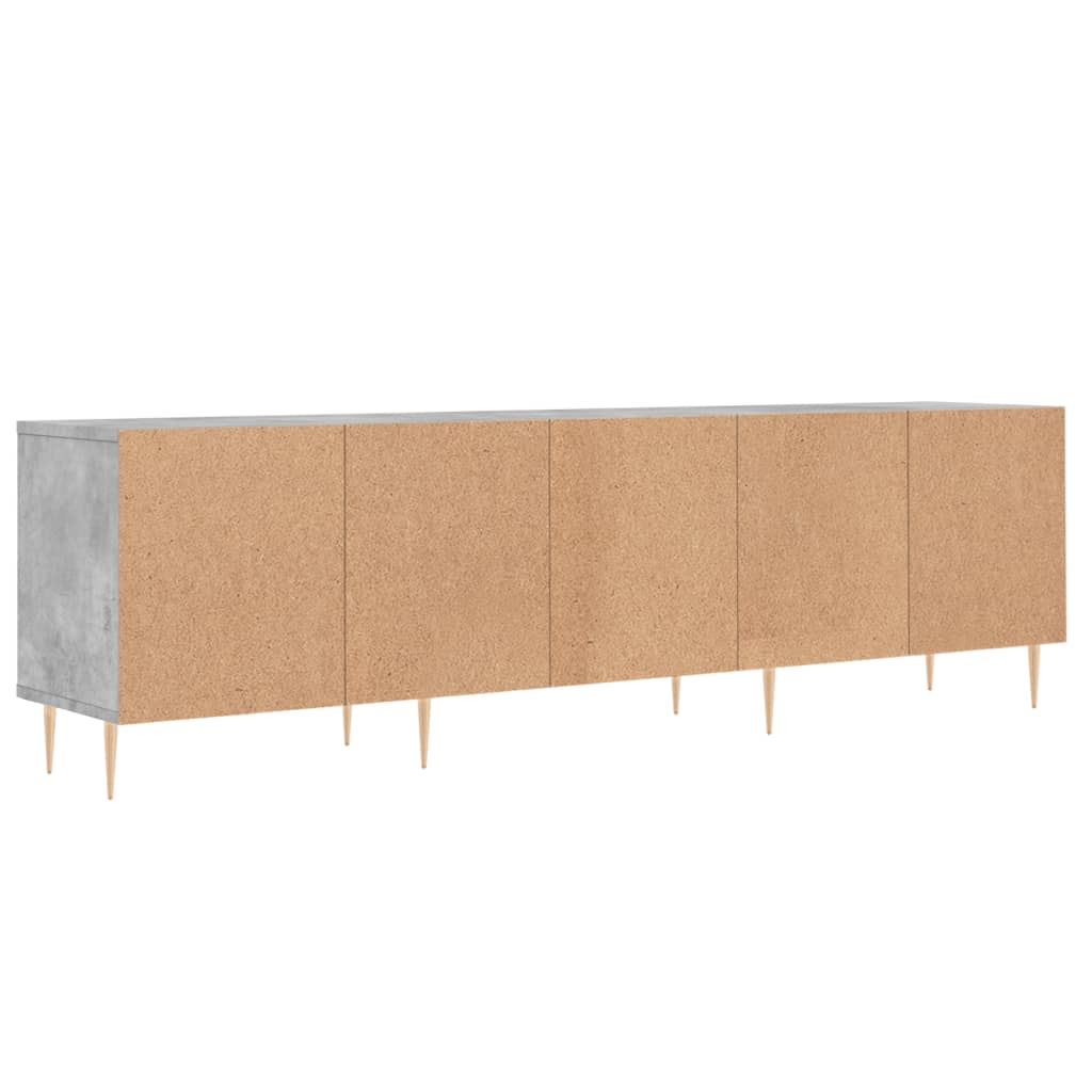 Mobile TV Grigio Cemento 150x30x44,5 cm Legno Multistrato - homemem39