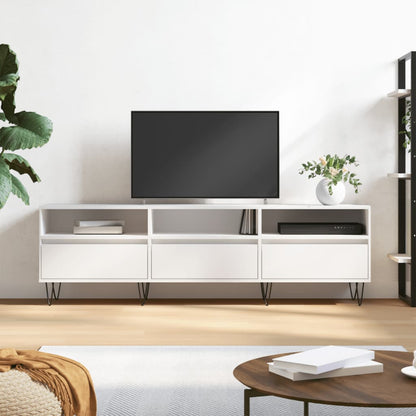 Mobile Porta TV Bianco 150x30x44,5 cm in Legno Multistrato - homemem39