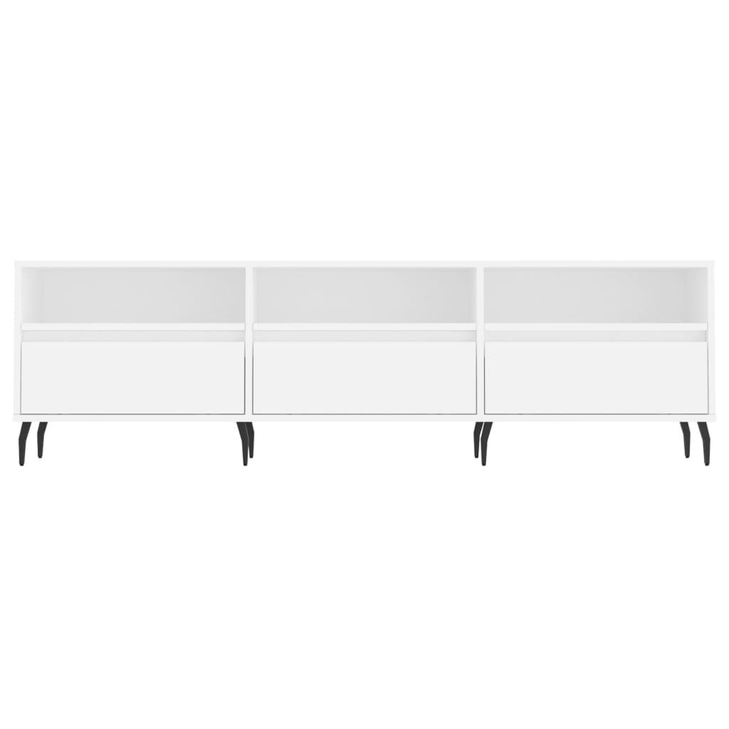 Mobile Porta TV Bianco 150x30x44,5 cm in Legno Multistrato - homemem39