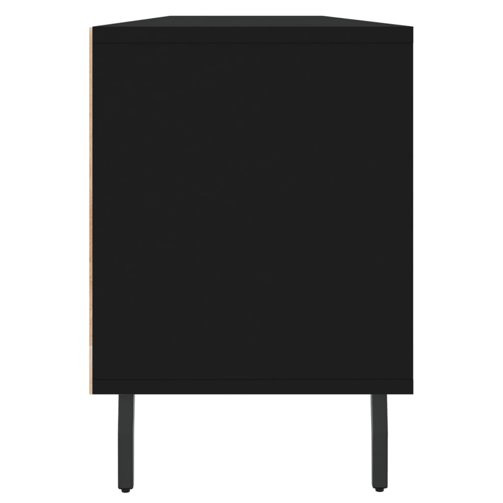 Mobile Porta TV Nero 150x30x44,5 cm in Legno Multistrato - homemem39