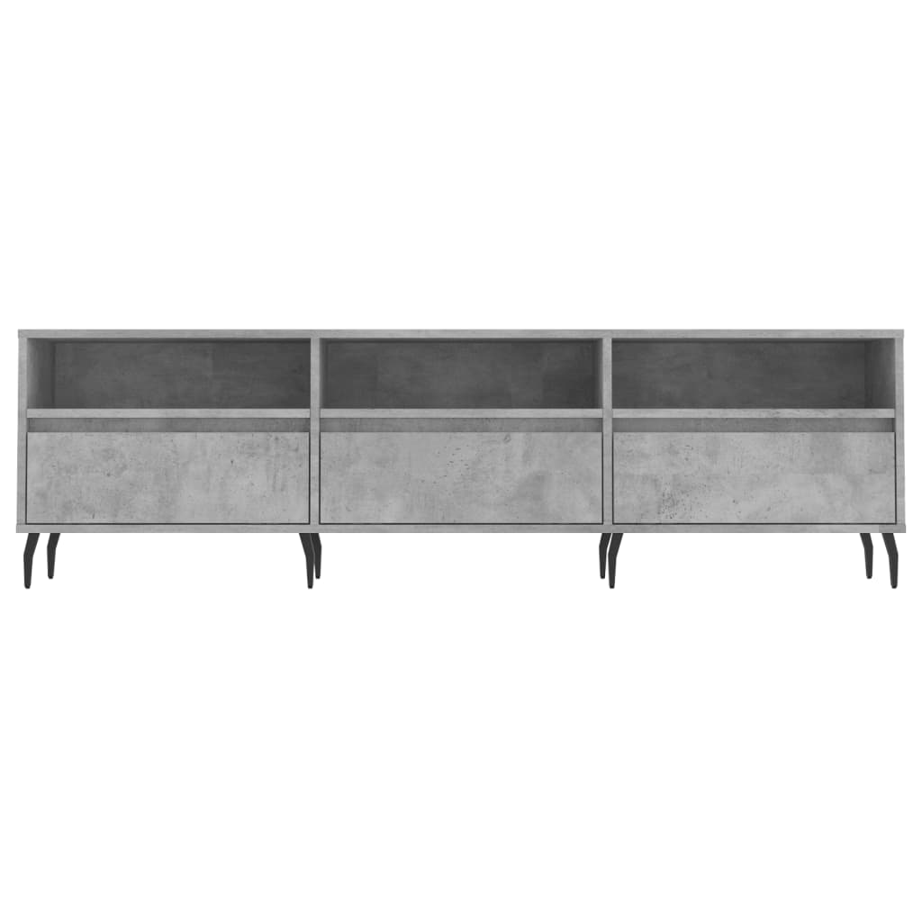 Mobile TV Grigio Cemento 150x30x44,5 cm Legno Multistrato - homemem39