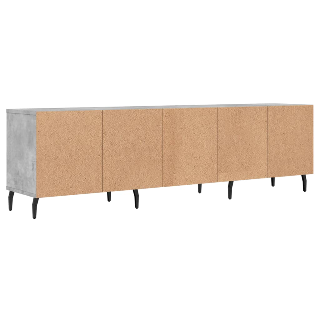 Mobile TV Grigio Cemento 150x30x44,5 cm Legno Multistrato - homemem39