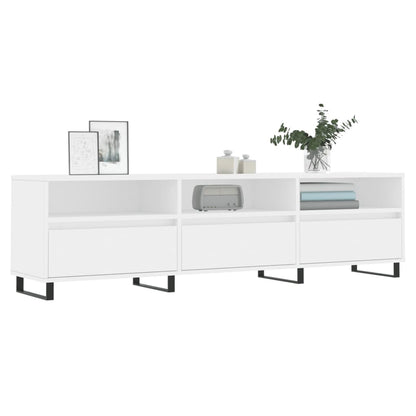 Mobile Porta TV Bianco 150x30x44,5 cm in Legno Multistrato - homemem39