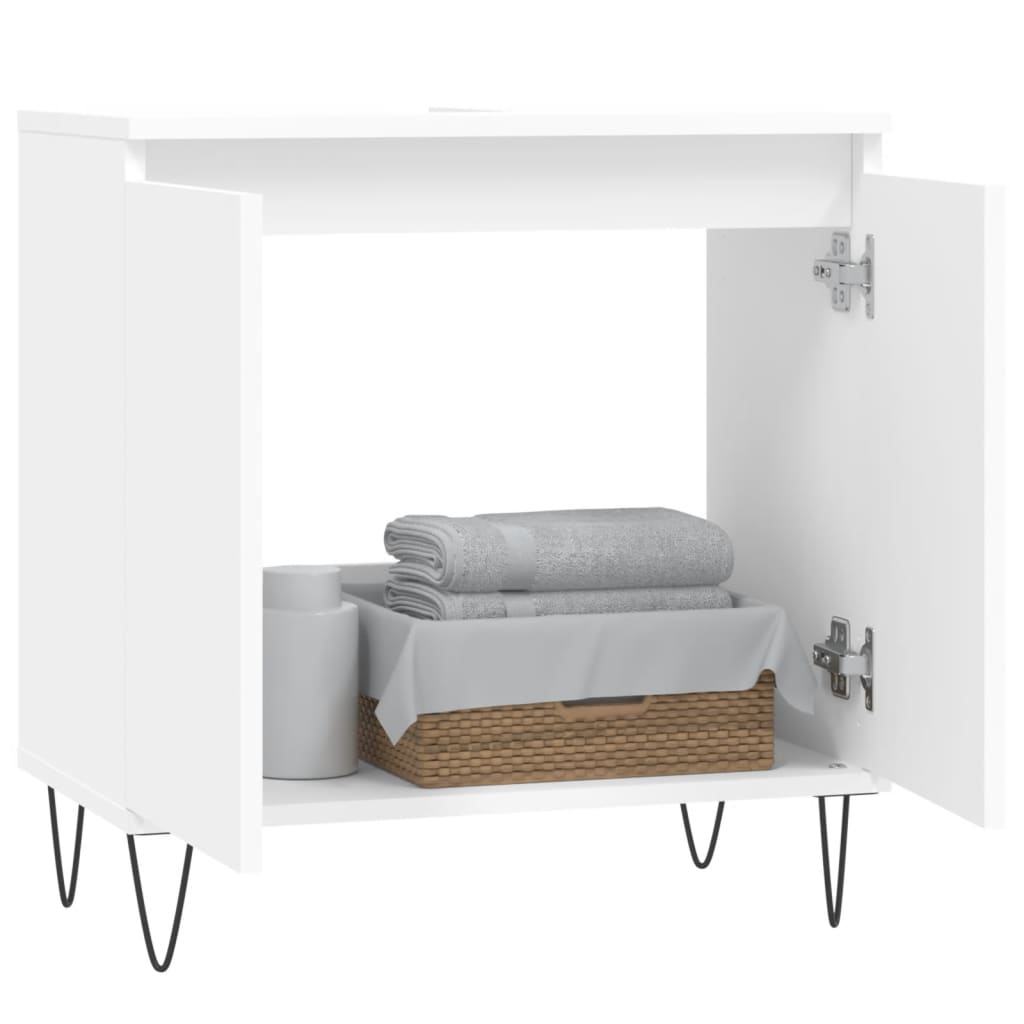 Mobile da Bagno Bianco 58x33x60 cm in Legno Multistrato - homemem39