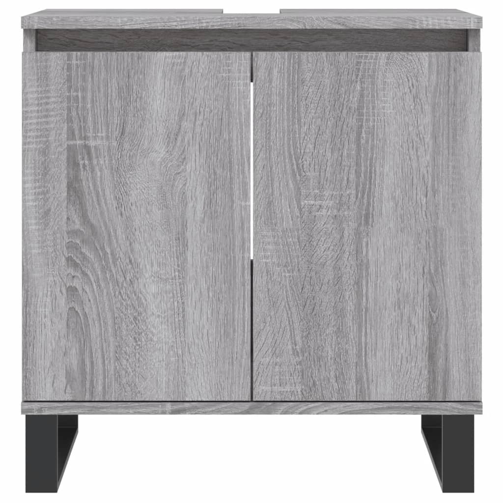 Mobile da Bagno Grigio Sonoma 58x33x60 cm in Legno Multistrato - homemem39