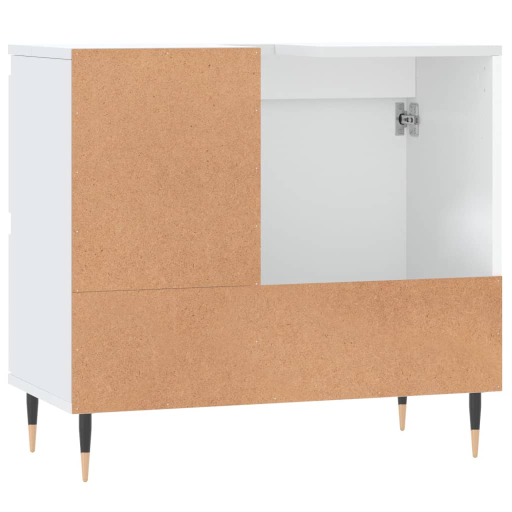 Armadietto da Bagno Bianco 65x33x60 cm in Legno Multistrato - homemem39