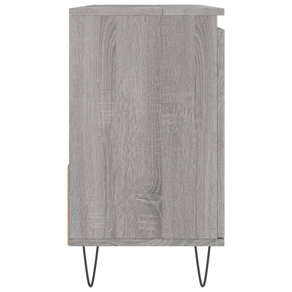 Armadietto Bagno Grigio Sonoma 65x33x60 cm in Legno Multistrato - homemem39