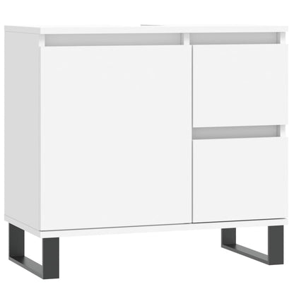 Armadietto da Bagno Bianco 65x33x60 cm in Legno Multistrato - homemem39