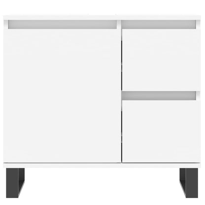 Armadietto da Bagno Bianco 65x33x60 cm in Legno Multistrato - homemem39