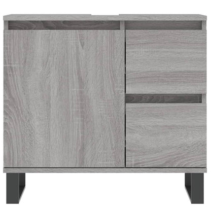 Armadietto Bagno Grigio Sonoma 65x33x60 cm in Legno Multistrato - homemem39