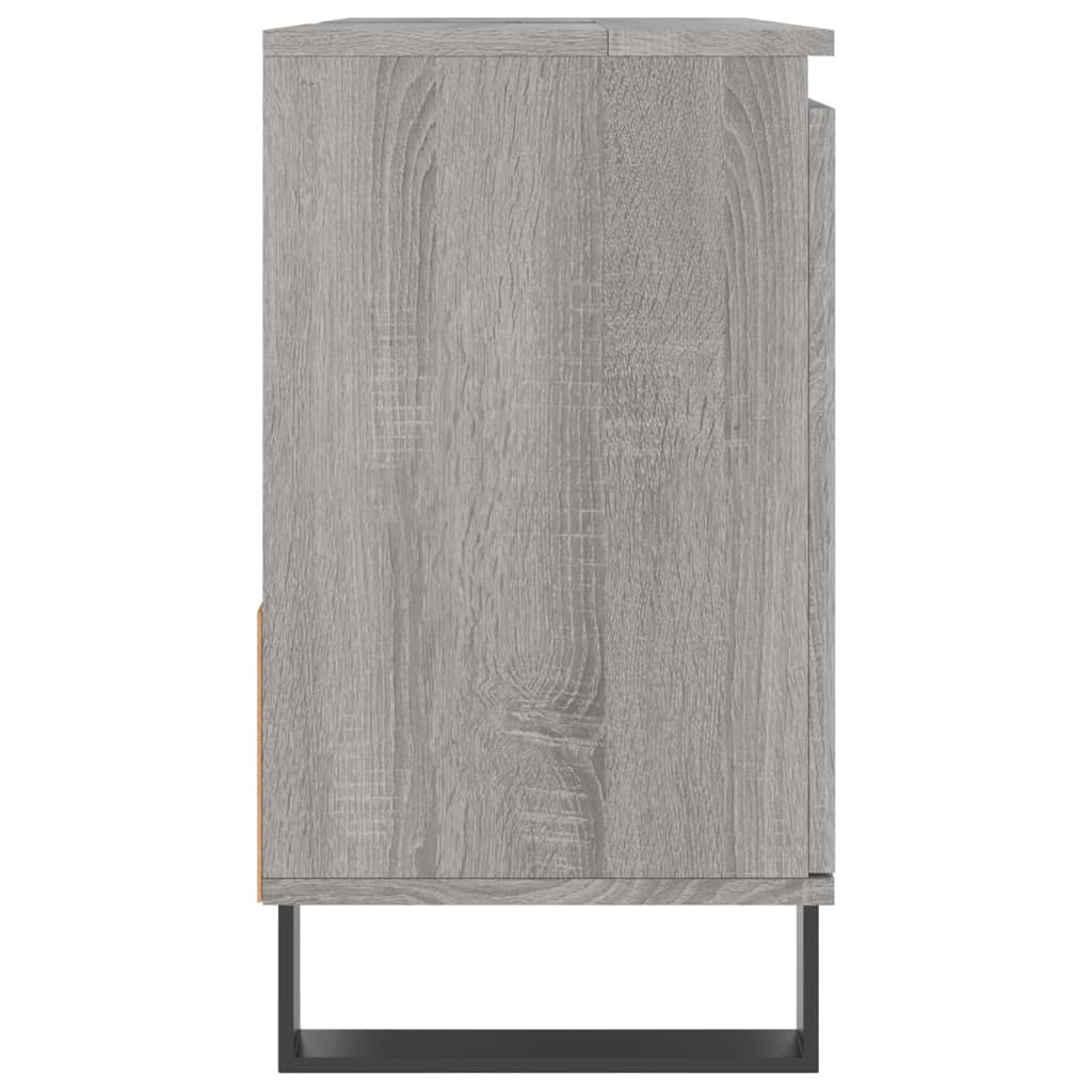 Armadietto Bagno Grigio Sonoma 65x33x60 cm in Legno Multistrato - homemem39