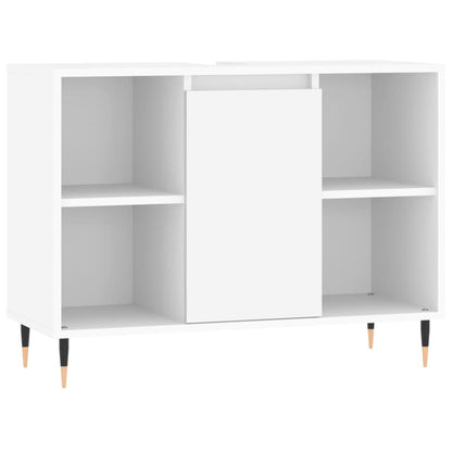 Mobile da Bagno Bianco 80x33x60 cm in Legno Multistrato - homemem39