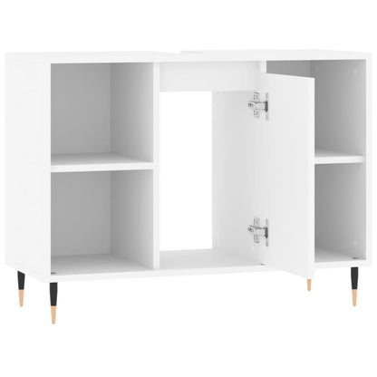 Mobile da Bagno Bianco 80x33x60 cm in Legno Multistrato - homemem39