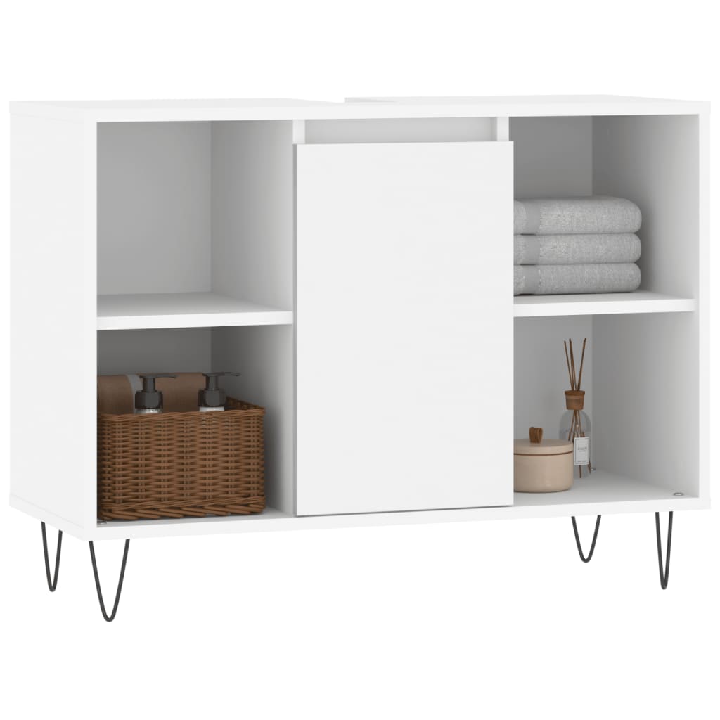 Mobile da Bagno Bianco 80x33x60 cm in Legno Multistrato - homemem39