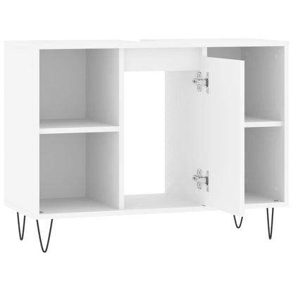 Mobile da Bagno Bianco 80x33x60 cm in Legno Multistrato - homemem39