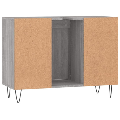 Mobile da Bagno Grigio Sonoma 80x33x60 cm in Legno Multistrato - homemem39