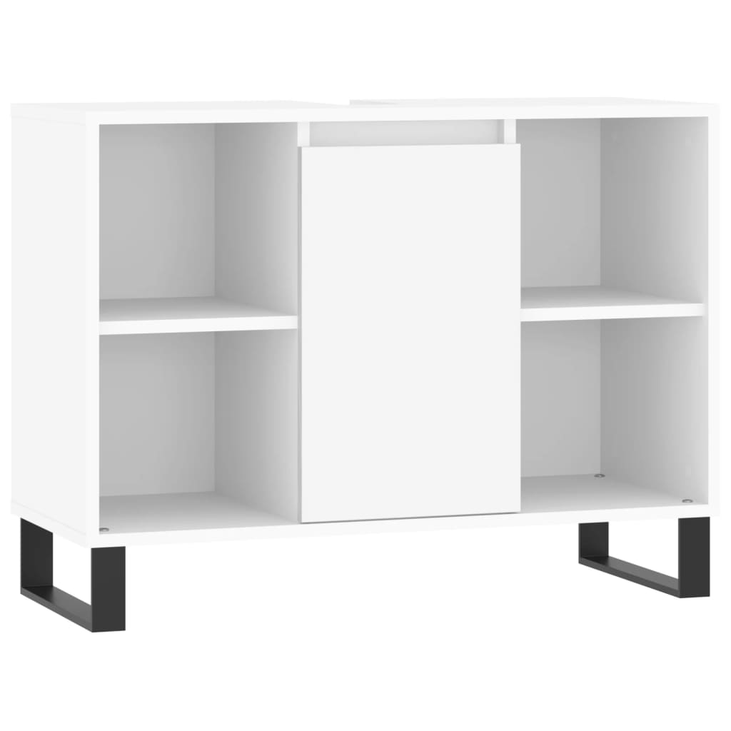 Mobile da Bagno Bianco 80x33x60 cm in Legno Multistrato - homemem39