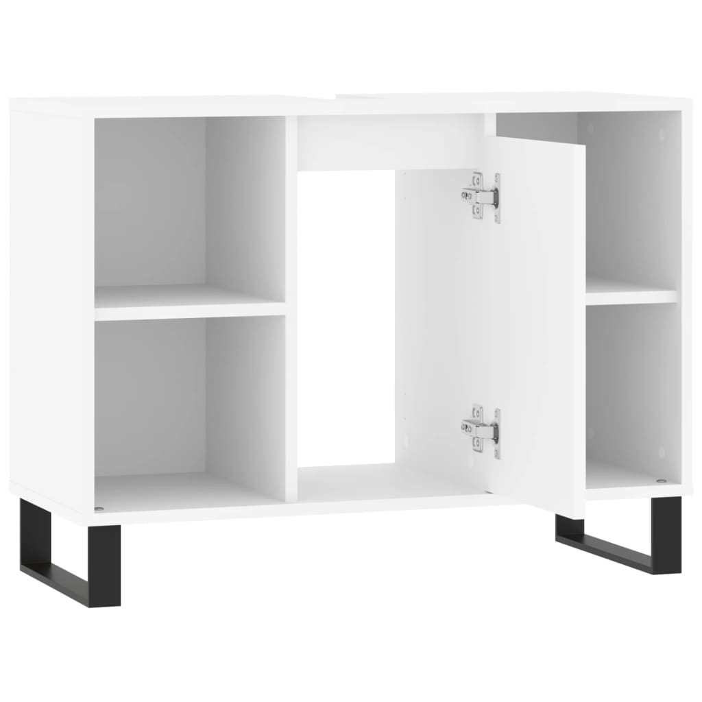 Mobile da Bagno Bianco 80x33x60 cm in Legno Multistrato - homemem39