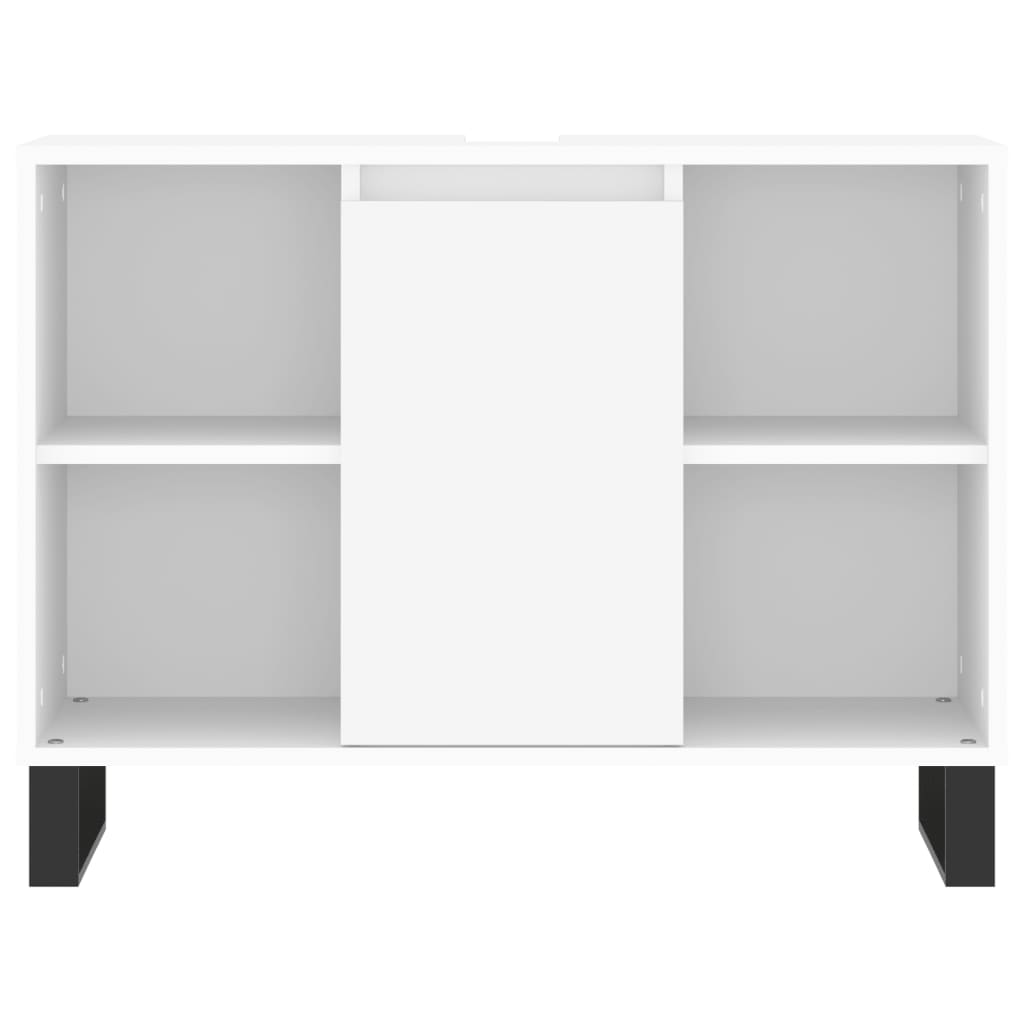 Mobile da Bagno Bianco 80x33x60 cm in Legno Multistrato - homemem39