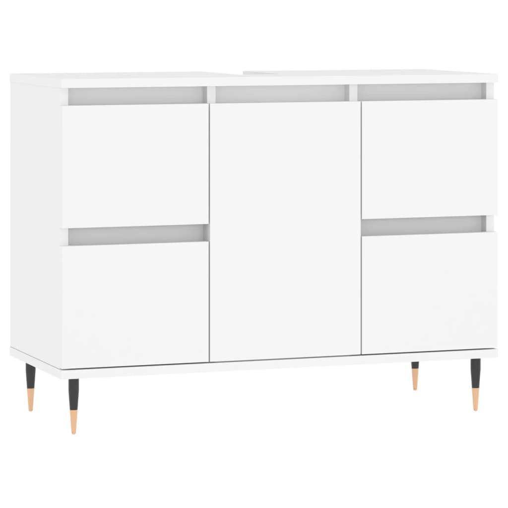 Mobile da Bagno Bianco 80x33x60 cm in Legno Multistrato - homemem39