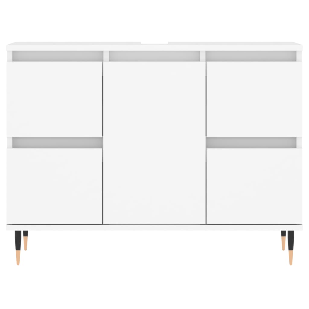 Mobile da Bagno Bianco 80x33x60 cm in Legno Multistrato - homemem39