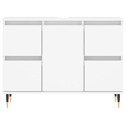 Mobile da Bagno Bianco 80x33x60 cm in Legno Multistrato - homemem39