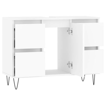 Mobile da Bagno Bianco 80x33x60 cm in Legno Multistrato - homemem39