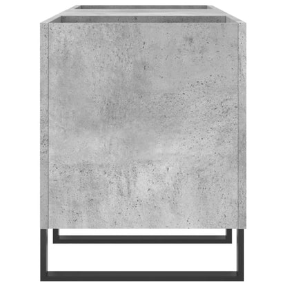 Mobile Porta Dischi Grigio Cemento 121x38x48 Legno Multistrato - homemem39