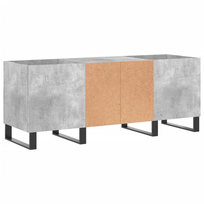 Mobile Porta Dischi Grigio Cemento 121x38x48 Legno Multistrato - homemem39