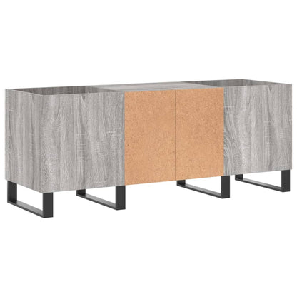 Mobile Porta Dischi Grigio Sonoma 121x38x48cm Legno Multistrato - homemem39