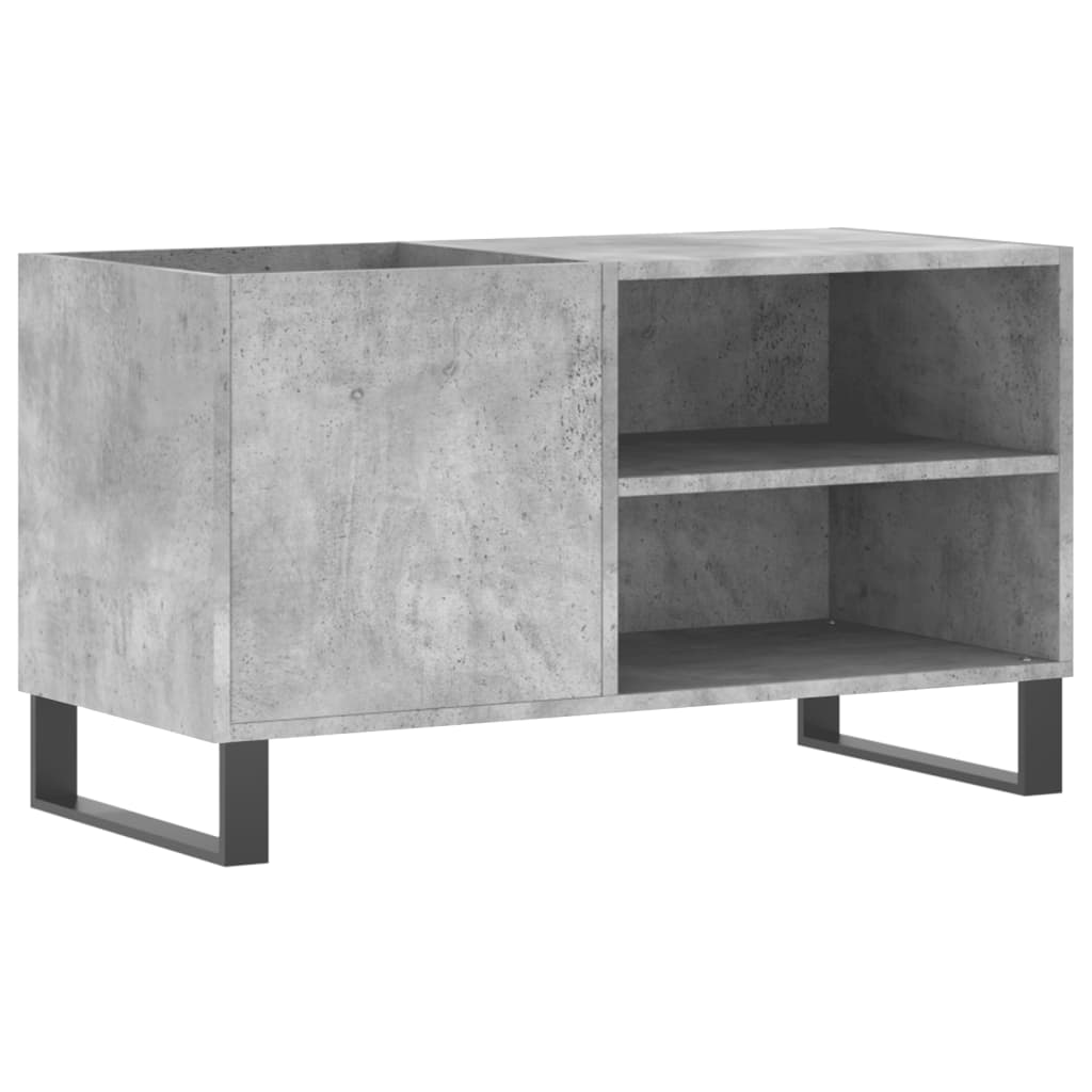 Mobile Porta Dischi Grigio Cemento 85x38x48cm Legno Multistrato - homemem39