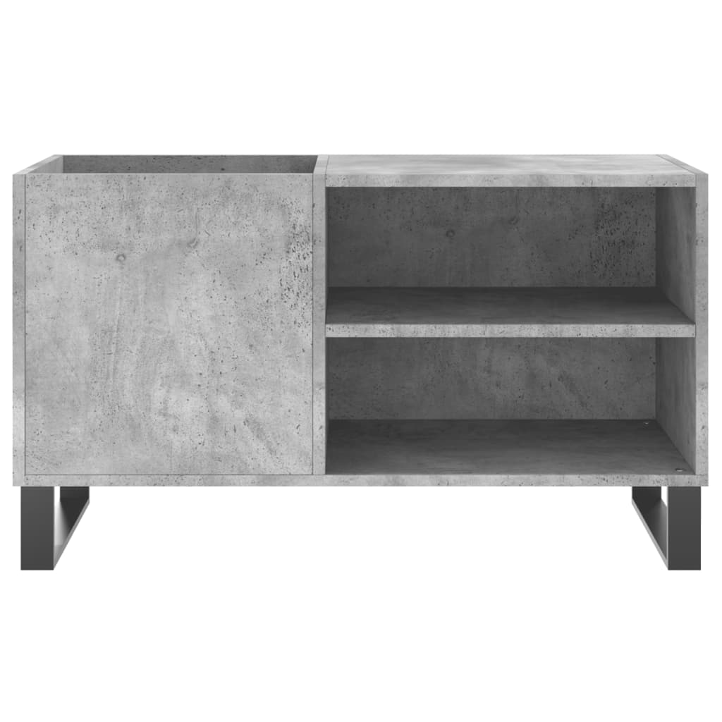 Mobile Porta Dischi Grigio Cemento 85x38x48cm Legno Multistrato - homemem39