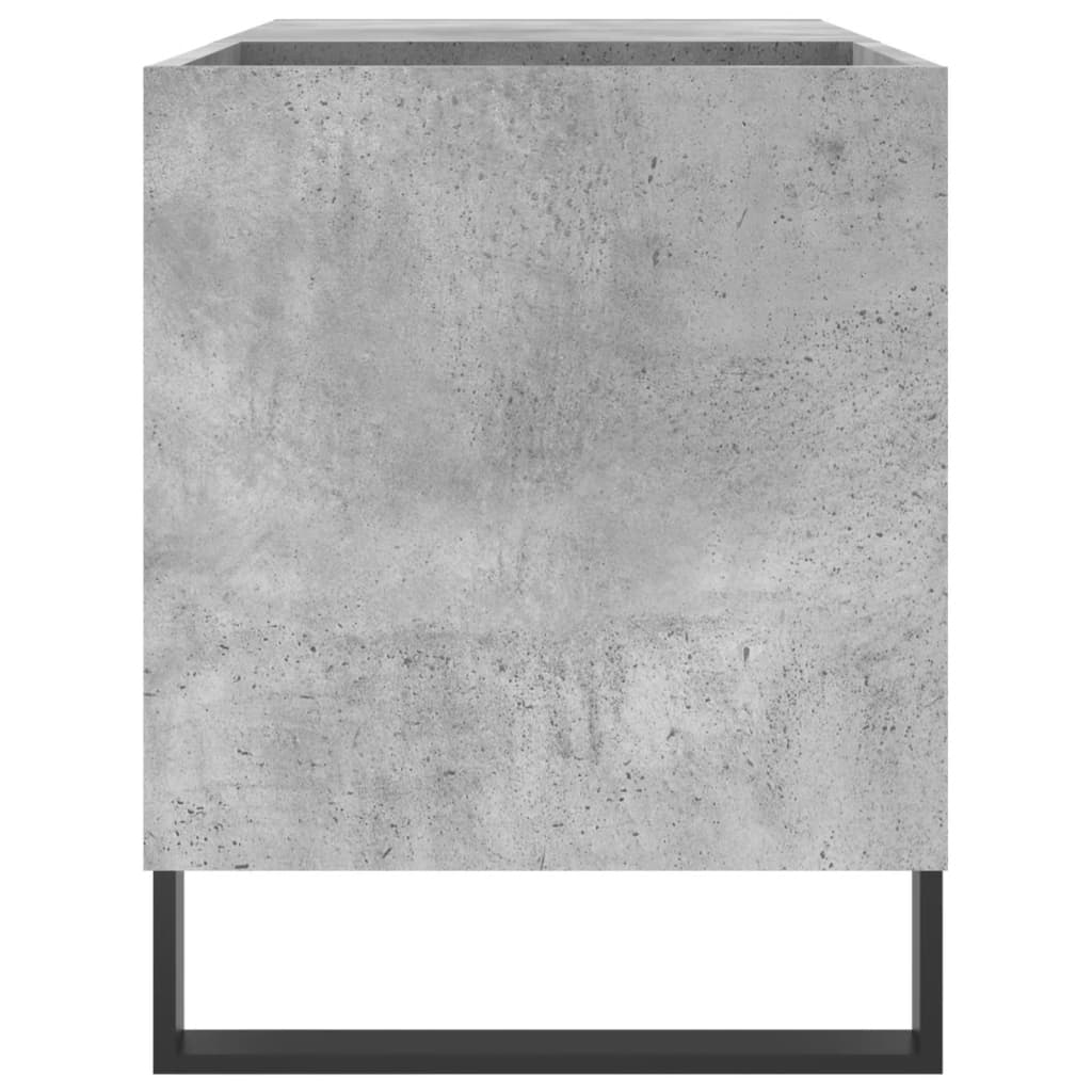 Mobile Porta Dischi Grigio Cemento 85x38x48cm Legno Multistrato - homemem39