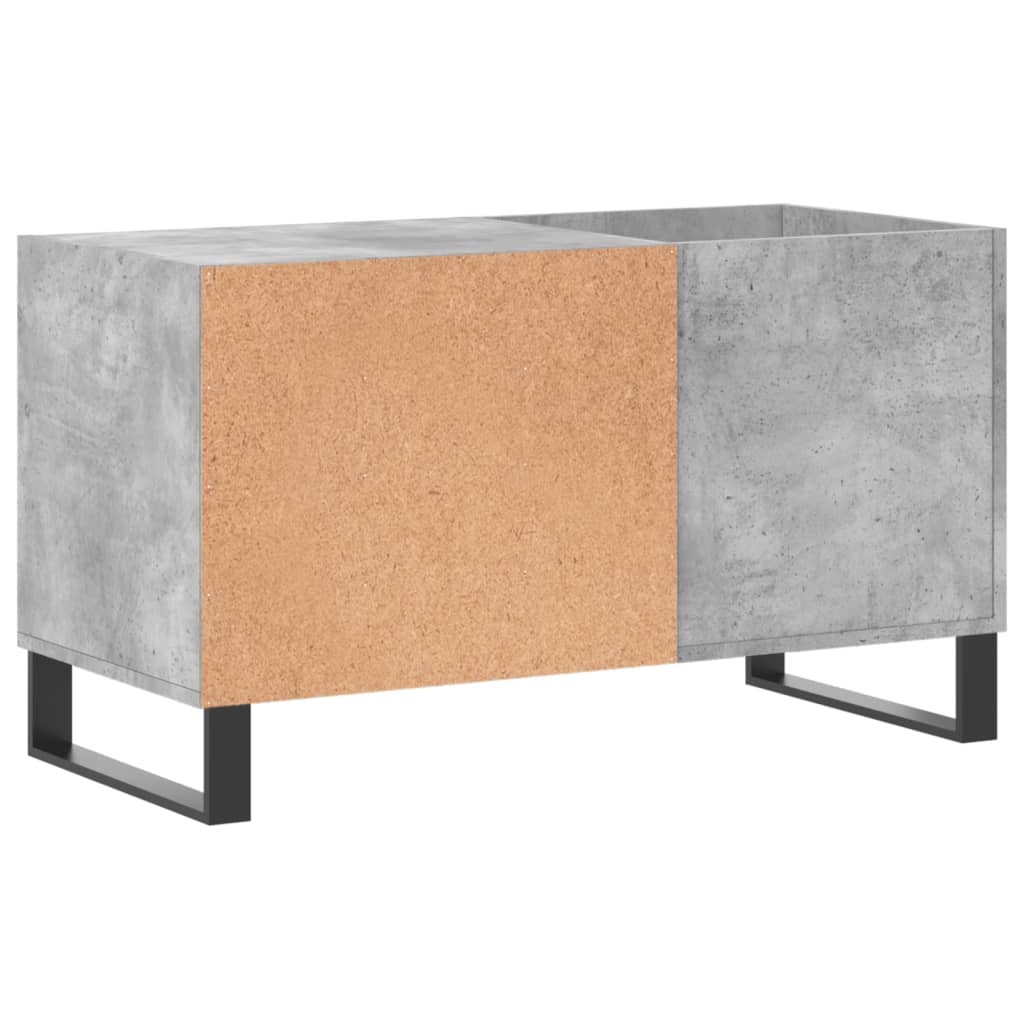 Mobile Porta Dischi Grigio Cemento 85x38x48cm Legno Multistrato - homemem39